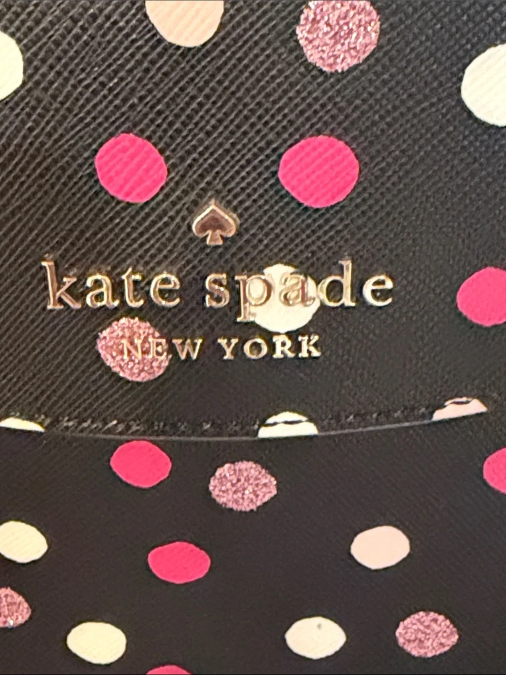kate spade Black Polka Dot Crossbody phone case